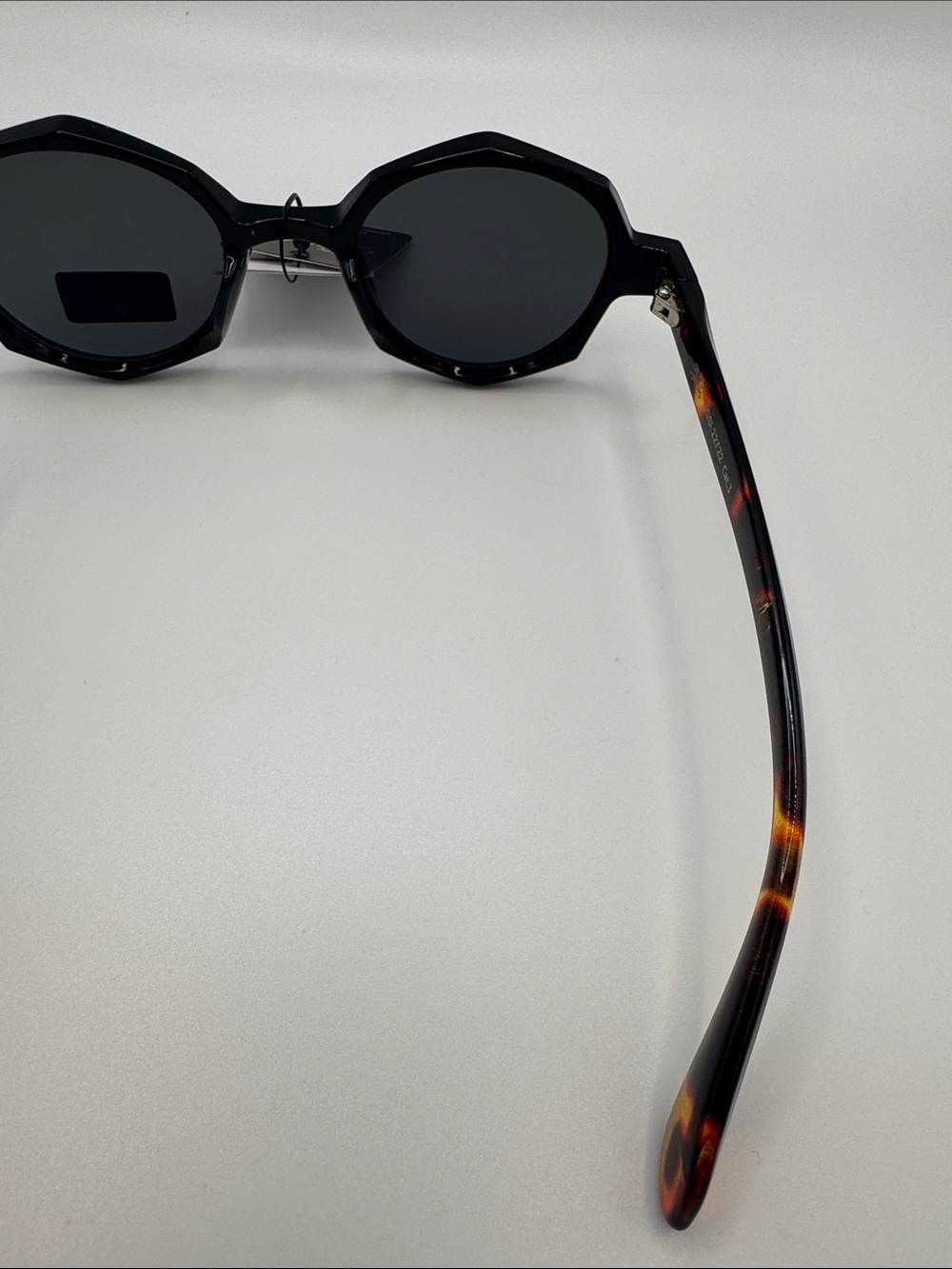 Giselle Black Geometric Sunglasses - Picture 6 of 6